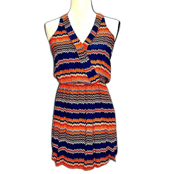 Parker Dresses & Skirts - Parker Silk Chevron Print Mini Dress Sz S